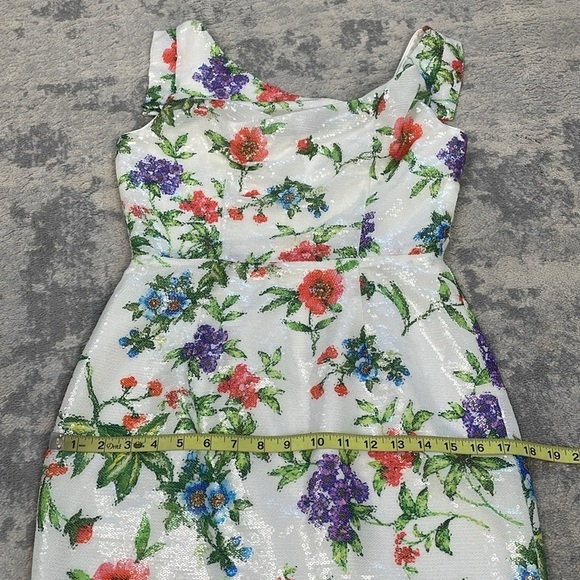 NWT Black Halo Jackie O Sheath Dress in Garden Party Sequin Sparkle Sz 4 - Picture 10 of 16